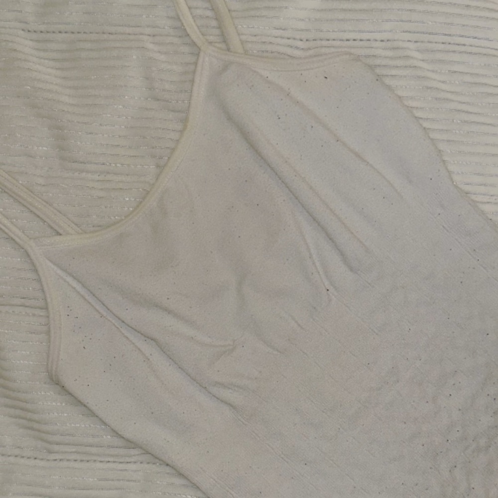 Elegant Cream Spaghetti Strap Top